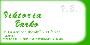 viktoria barko business card