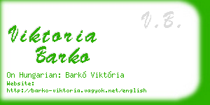 viktoria barko business card